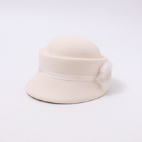 Nouvelle casquette gavroche rétro britannique en laine pour femme, style équestre, bordure en pure laine, effet amincissant, polyvalente, automne-hiver