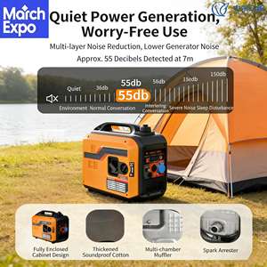 גנרטור נייד דו-דלקי (בנזין/גז) 5 קילוואט 6 קילוואט-אמפר, שקט, עם התנעה מרחוק, 230 וולט, 50 הרץ, לקמפינג ופעילויות חוץ. - Product Image 2