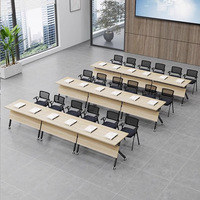 Table de formation mobile et silencieuse en PVC, multi-usage, pliable, simple, pour bureau et conférence, nouvelle collection