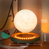 Lampu Bohlam Levitasi HCNT Plug-In Warm White 360° Berputar, Lampu Bulan Magnetik Kreatif, Hadiah Natal, Saturnus Mengambang untuk Rumah