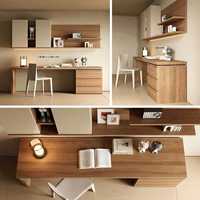 Bureaux de travail ergonomiques modernes en bois pour la maison, réglables, écologiques, durables, meubles commerciaux, armoire de rangement multifonctionnelle