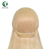 Peluca rubia de cabello Remy chino 100% de 13 pulgadas MW51 para mujer, tupé de uso diario, peluca completa con encaje frontal soldado, sistema de reemplazo capilar para mujer