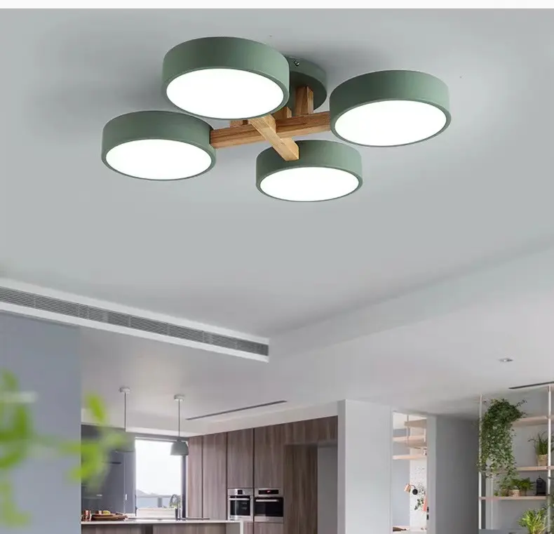 Lumind, iluminación de techo nórdica, luces de habitación, sala de estar, lámpara LED redonda moderna, lámpara de techo redonda para iluminación interior del hogar