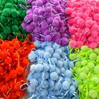 Nouveaux ornements de Noël en peluche à suspendre, boules moelleuses DIY, pendentifs pour décorations d'arbre de Noël, pompons en fausse fourrure de lapin Rex