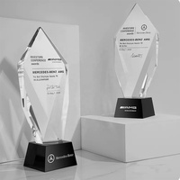 Trophée en verre cristal K9 de nouvelle conception, plaque de récompense, logo personnalisé, artisanat haut de gamme pour souvenirs et cadeaux, impression laser