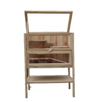 Cabane à hamster en bois personnalisée de luxe Petite maison à hamster de haute qualité pour rongeurs durables et écologiques