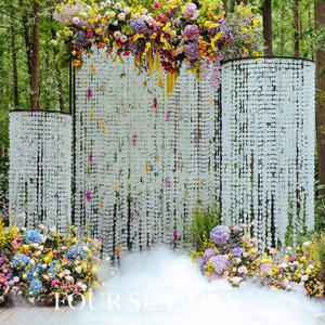 Ensemble de décoration de mariage LANJO Forest, pièces naturelles en nacre et mica pour fond de plafond et cordes de carillons éoliens d'entrée - Product Image 5