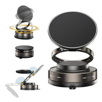 Support de téléphone portable intelligent magnétique à rotation multi-angle à 360 degrés, portable, pour voiture, bureau, lit, ventouse, télécommande