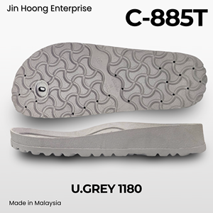 Sandalias de PVC para Mujer Jin Hoong C-885T, Color Gris Claro, Suela Ultraligera con Función Antideslizante Duradera, Diseño Ligero - Product Image 3