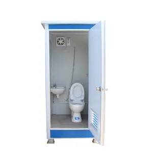 Ucuz kolay kurulum şantiye standart konteyner taşınabilir kamu tuvalet