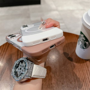 Siêu mỏng rõ ràng có thể tháo rời nối từ cứng PC Cover quay lại trường hợp điện thoại 2 trong 1 cho Iphone 15 16 Pro Max nửa trường hợp - Product Image 6