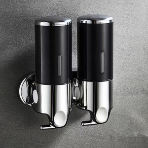 Nuovo Dispenser di Sapone a Doppia Bottiglia da Parete, Erogatore Manuale e Automatico di Sapone Liquido per Bagno - Product Image 3