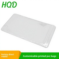 Sacs Ziplock en PVC transparents, personnalisables, en gros, résistants à l'eau et imprimés UV pour l'électronique grand public
