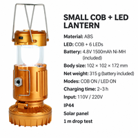 Lanterne solaire LED multifonctionnelle pour le camping, lampe d'urgence rechargeable portable pour les aventures en plein air