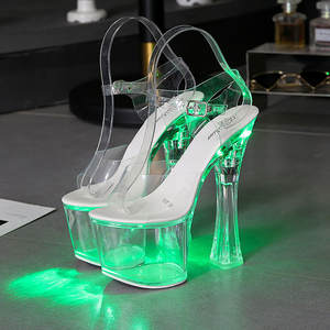 <span class=keywords><strong>Chaussures</strong></span> à Talons Hauts Lumineuses LED Sexy pour Femmes, Pole Dance et Nuits en Boîte - Product Image 3