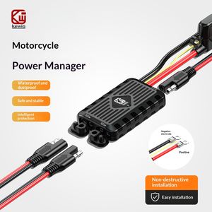Kewig - Gestor de Baterías Inteligente de Aleación de Aluminio para Motocicletas, 12 V, para Baterías de Plomo-Ácido y Litio-Fosfato, con Varios Chips - Product Image 1