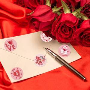 Autocollants et <span class=keywords><strong>étiquettes</strong></span> de décoration pour fête de la Saint-Valentin, pour cartes d'invitation, mariage romantique, anniversaire, fournitures de célébration - Product Image 2