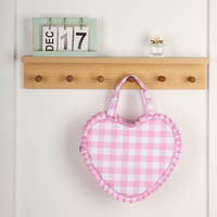 Personnalisé mignon femmes Plaid Weekender sac à volants sac fourre-tout sangle de guitare Nylon coeur sac à bandoulière
