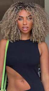 Paquetes de Cabello Humano Virgen Birmano al por Mayor, Tejido Crudo, Afro Rizado, Kinky, Marrón Ceniza con Reflejos <span class=keywords><strong>Balayage</strong></span>, Rizos Afro, 100g - Product Image 4
