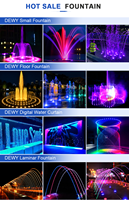 Großer schwimmender Seefontänen-Licht- und Laser-Wasserspiel mit programmierbarer RGB-LED-Beleuchtung für Fluss-Kulturtourismus-Marktplatzprojekte