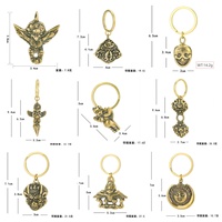 Pendentif porte-clés Vajra, ornement de voiture paisible, accessoire en laiton, pièce décorative