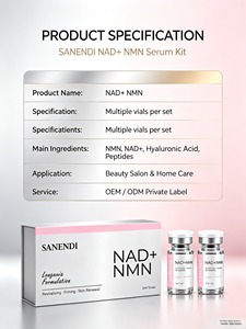 Sérum Facial Peptidique NAD NMN Double Traitement Essentiel Huile Visage Acide Tranexamique Alpha Arbutine Glutathion Soin Doux OEM - Product Image 2