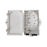 Caja de Distribución de Fibra Óptica FTTH de 2 Núcleos, Impermeable para Exteriores IP65, Montaje en Pared, Caja de Terminación, Caja de Conexiones, ODB, FDB