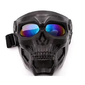 해골 디자인 얼굴 커버 야외 오토바이 승마 보호 커버 얼굴 마스크