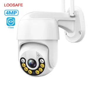 Loosafe חיצוני 4MP WiFi PTZ מצלמות IP מצלמה 2-דרך אודיו עמיד P2P 17SEE מבט מרחוק אלחוטי IP אבטחה CCTV מצלמה
