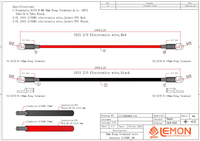 Cable inversor de corriente negro y rojo para baterías de embarcaciones, caravanas, coches y motocicletas