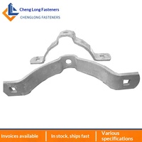 Anneau en fer galvanisé à chaud pour accessoires de communication, câble optique, ligne électrique aérienne, câble de tirage, anneau en fer plat, Chine