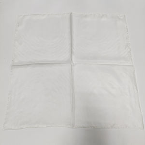 Bandana in <span class=keywords><strong>Seta</strong></span> <span class=keywords><strong>Pura</strong></span> al 100% Bianca, <span class=keywords><strong>Seta</strong></span> Habotai, Grandi Sciarpe Quadrate per Tintura - Product Image 2