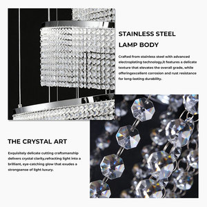 Lámpara Colgante de Cristal en Espiral K9, Moderna y Lujosa, para Escaleras, Vestíbulos de Hoteles y Proyectos de Interiores con Techos Altos - Product Image 2
