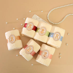 Artículos de regalo promocionales barrocos al por mayor Toalla de cara de terciopelo <span class=keywords><strong>coral</strong></span> Regalo de recuerdo de boda para invitados - Product Image 4