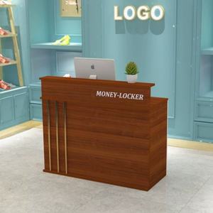 Zxm Modern Minimalist Cashier Counter Clothing Shop Small Counter Commercial bar Barber Shop <b>Beauty</b> Salon Reception <b>Desk</b> - Product Image 2