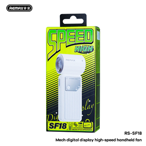 Remax Mech Handheld Ventilator 20000Rpm Turbo Led Digitaal Display 4-Speed Instelbaar 10H Runtime Draagbare Draagbare En Draagbare Ventilatoren - Product Image 2