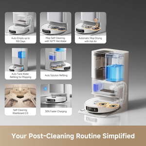 Original pour Dreame L40s Pro Ultra, aspiration Vormax de 19 000 Pa, évitement intelligent des obstacles 3DAdapt, technologie à double bras flexible - Product Image 5