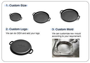 Precio <span class=keywords><strong>de</strong></span> salida <span class=keywords><strong>de</strong></span> fábrica, utensilios <span class=keywords><strong>de</strong></span> cocina para el hogar, sartén para hornear panqueques, sartén redonda <span class=keywords><strong>de</strong></span> <span class=keywords><strong>hierro</strong></span> <span class=keywords><strong>fundido</strong></span> para Pizza - Product Image 4