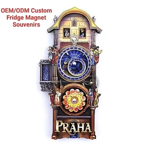 Reloj Astronómico 3D de Madera de <span class=keywords><strong>Praga</strong></span>, Personalizado OEM/ODM, Multicapa, Rectangular, Souvenir para Decoración del Hogar, Tienda de Regalos - Product Image 1