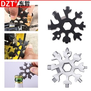 Dzt สโนว์เฟลก มัลติทูล 29 in 1 เหล็กกล้าคาร์บอน ชุดเครื่องมือพกพา EDC ประแจ ไขควง อุปกรณ์เอาตัวรอดกลางแจ้ง - Product Image 3
