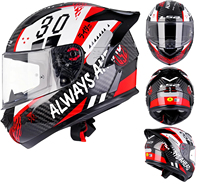 LS2FF801 Certifié ECE/DOT authentique Casque en fibre de carbone ultra léger, casque intégral pour moto, certification