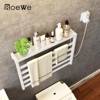 Porte-serviettes électrothermique en acier inoxydable pour salle de bains, support mural pour maison intelligente chauffe-serviettes électrique sèche-serviettes