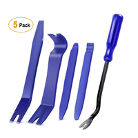 Kit d'outils de retrait de garniture automobile de 5 pièces pour le démontage du panneau de pince de porte de voiture et du tableau de bord audio