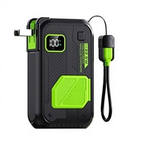 Batterie externe magnétique sans fil portable avec support de téléphone, affichage numérique LED, charge rapide, câble intégré, prise en charge OEM ODM et logo personnalisé