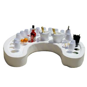 <span class=keywords><strong>Plateau</strong></span> <span class=keywords><strong>de</strong></span> boisson flottant <span class=keywords><strong>de</strong></span> luxe <span class=keywords><strong>table</strong></span> sur l'eau cuir EVA piscine chaise longue piscine flotteur - Product Image 2