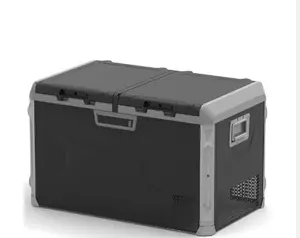 120l Dc Portable Mini Voiture Réfrigérateur Congélateur Compresseur En Plastique 45w Compact grande capacité pour BBQ camping refregerators
