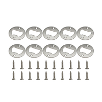 Kit de pièces et accessoires en métal rond pour ouvre-bouteille, avec vis, pour ouvre-bouteille DIY