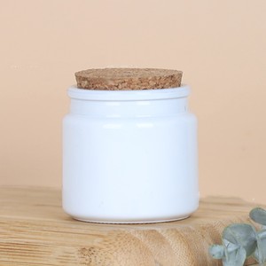 Navidad redondo ámbar claro verde <span class=keywords><strong>blanco</strong></span> negro 100mL portavasos de vidrio contenedor tarros de vidrio con corcho - Product Image 2