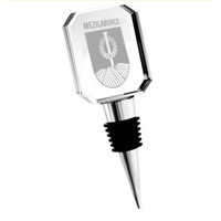 Bouchon de bouteille de vin en cristal vide élégant, bouchon de vin en verre personnalisé réutilisable pour les fêtes de club de golf, cadeaux