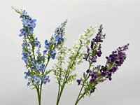 Bunga Snapdragon Buatan Angelonia Serenita dengan Tunas, Bunga Liar Rustic Musim Semi untuk Buket, Karangan Bunga, Dekorasi Rumah